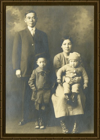 Image 1.2: “Numata Family with father mother and younger brother George,” ca. 1922